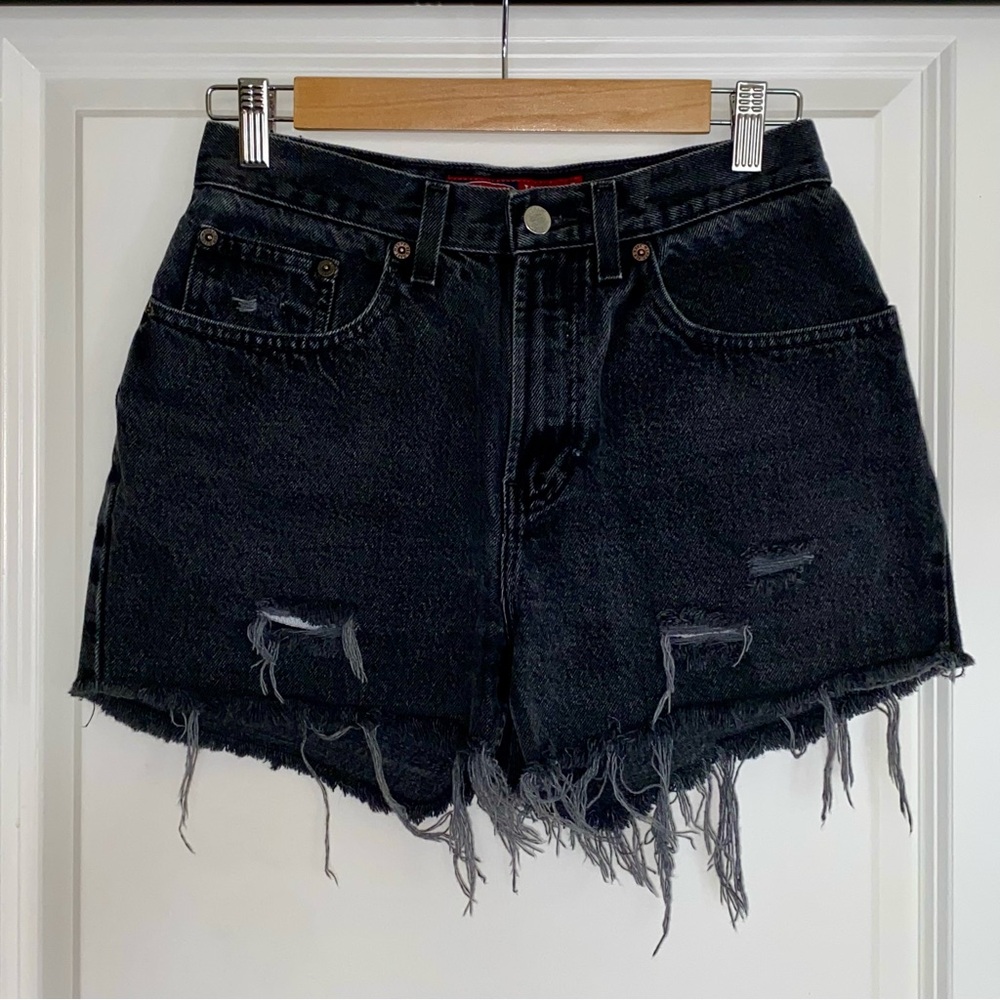 Vintage Old Navy Black Jean Shorts, size 6